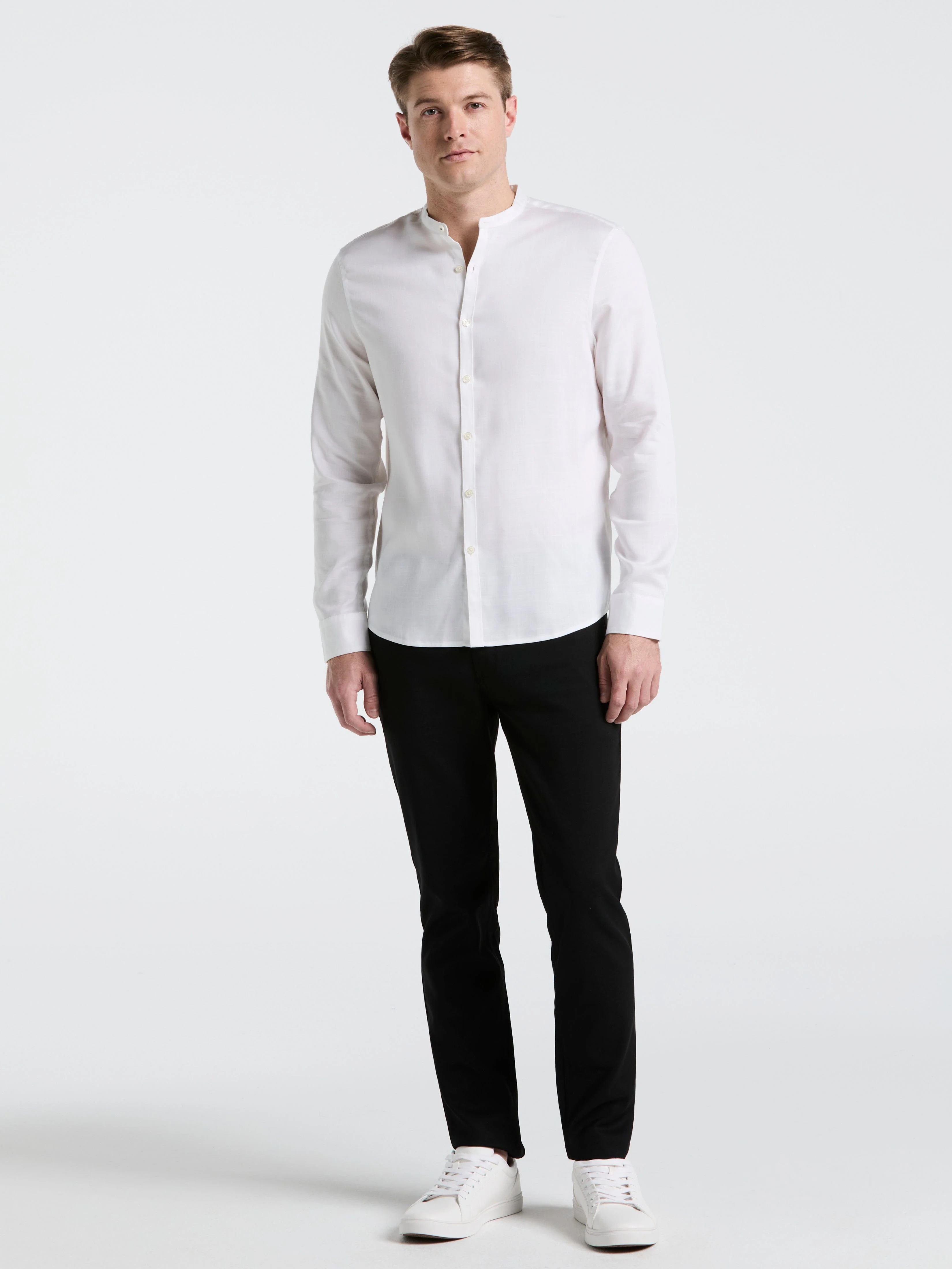 Banded Collar Shirt - Image 4