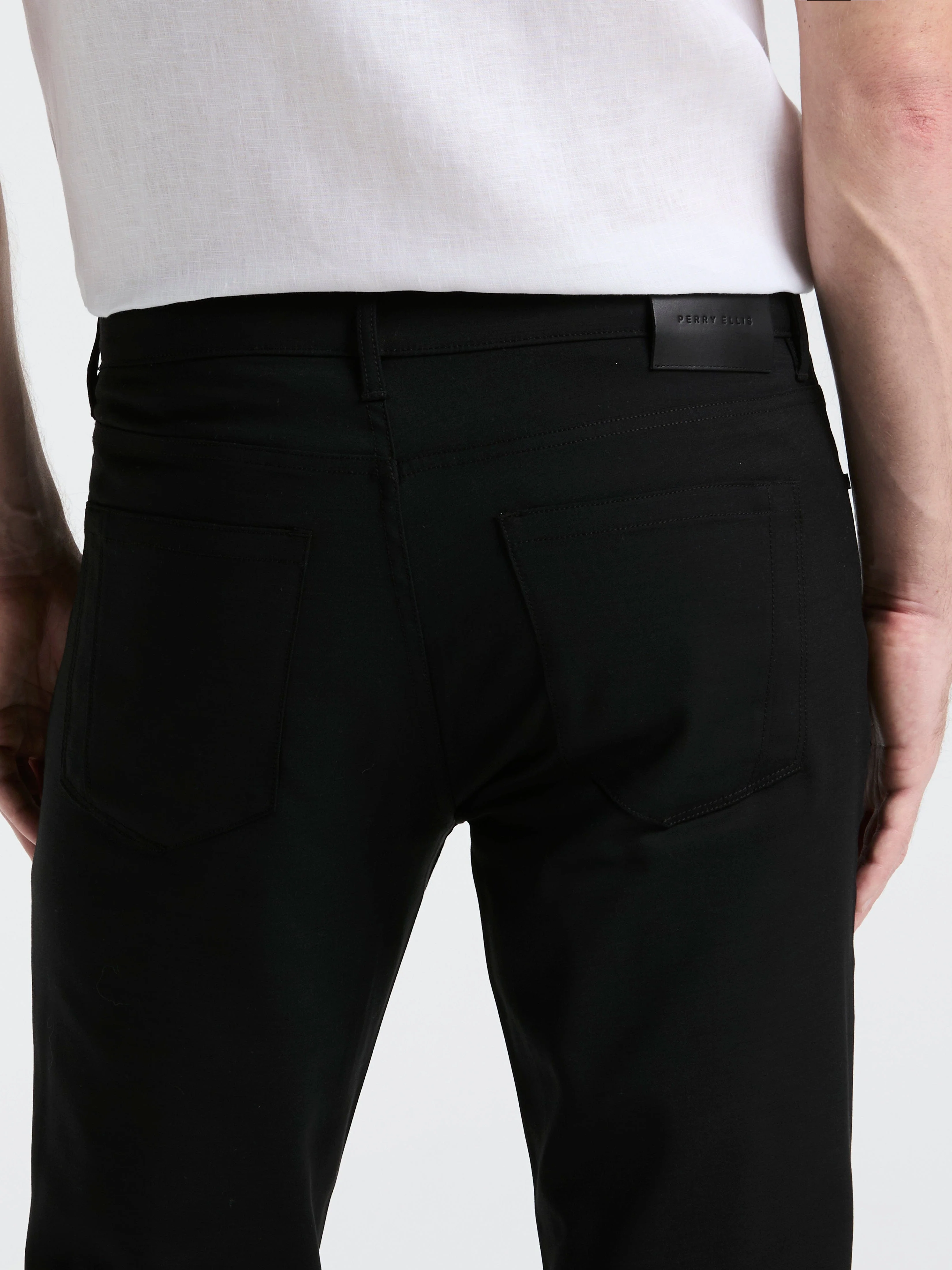 Slim Fit Double Cloth 5-Pocket Pants - Image 13