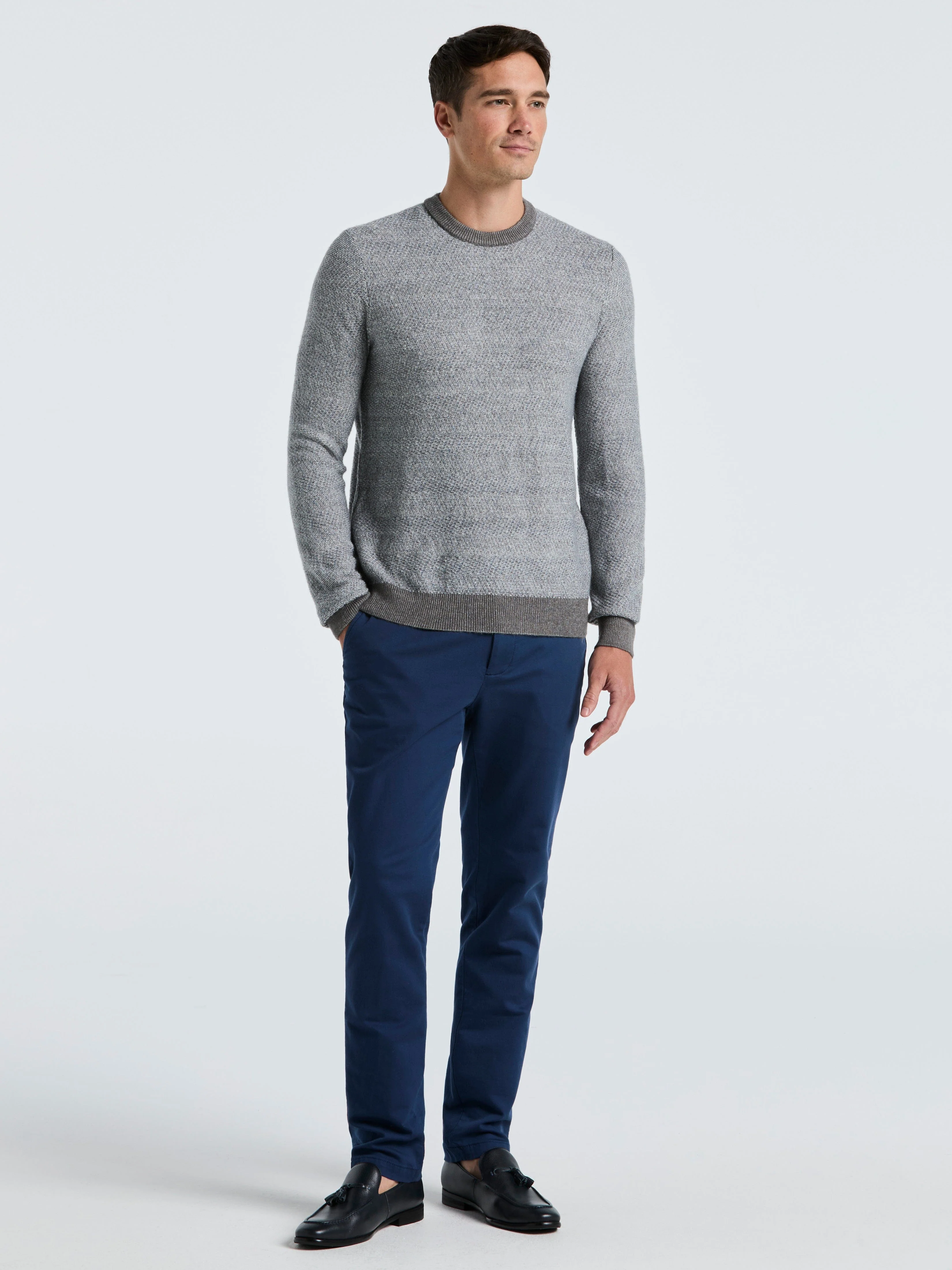 Herringbone Crew Neck Sweater - Image 8