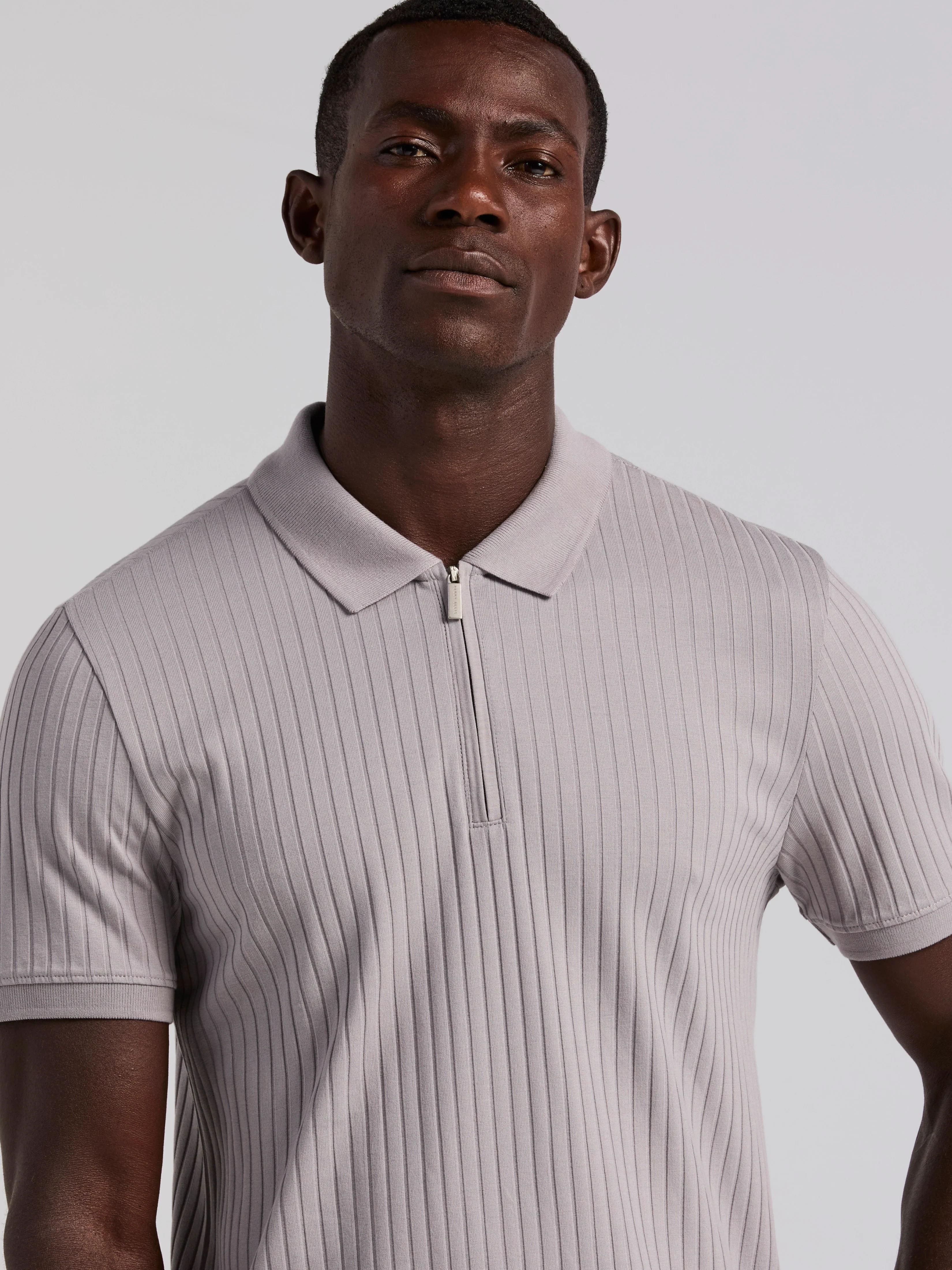 Quarter Zip Ribbed Polo - Image 21