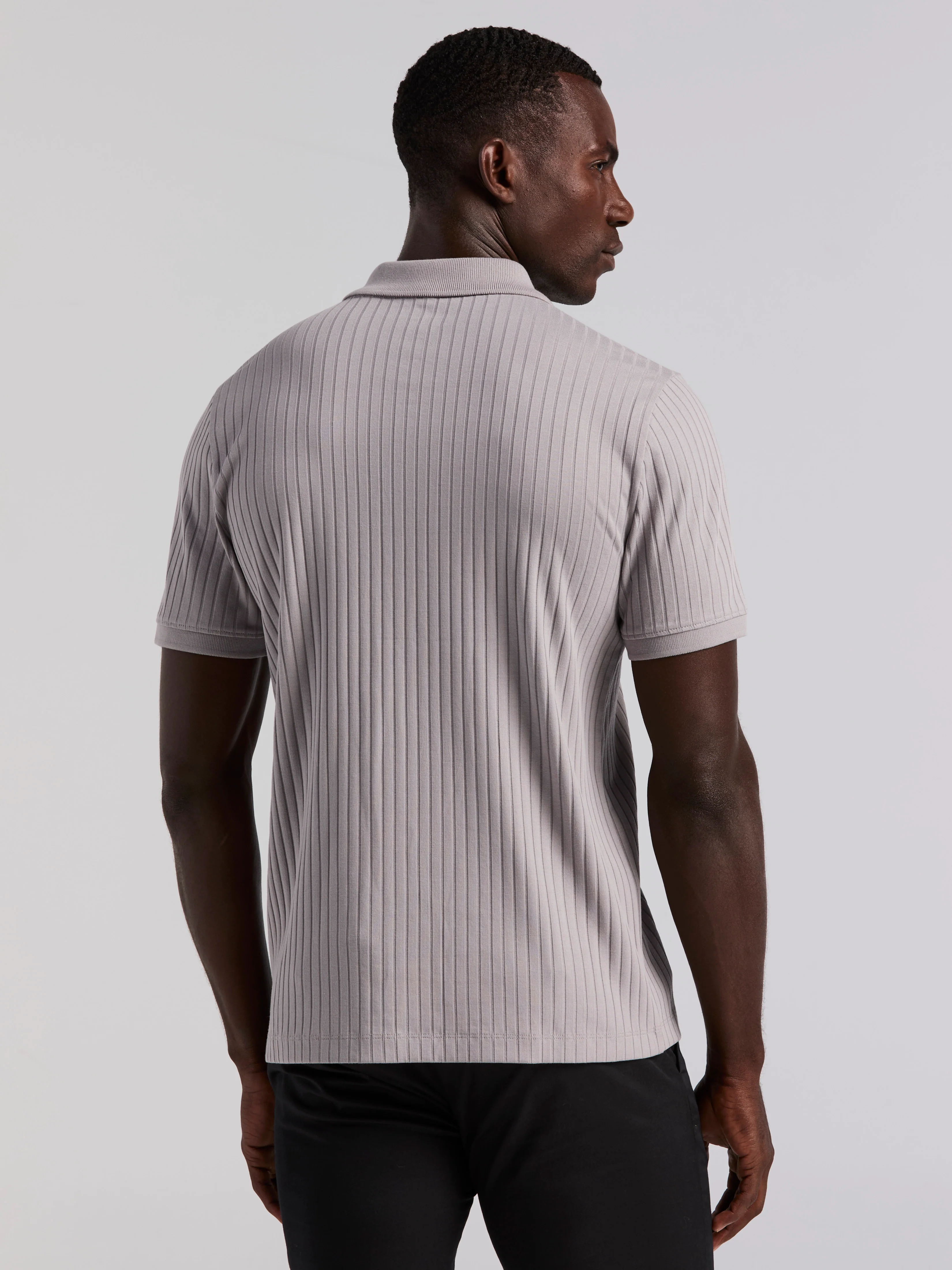 Quarter Zip Ribbed Polo - Image 22