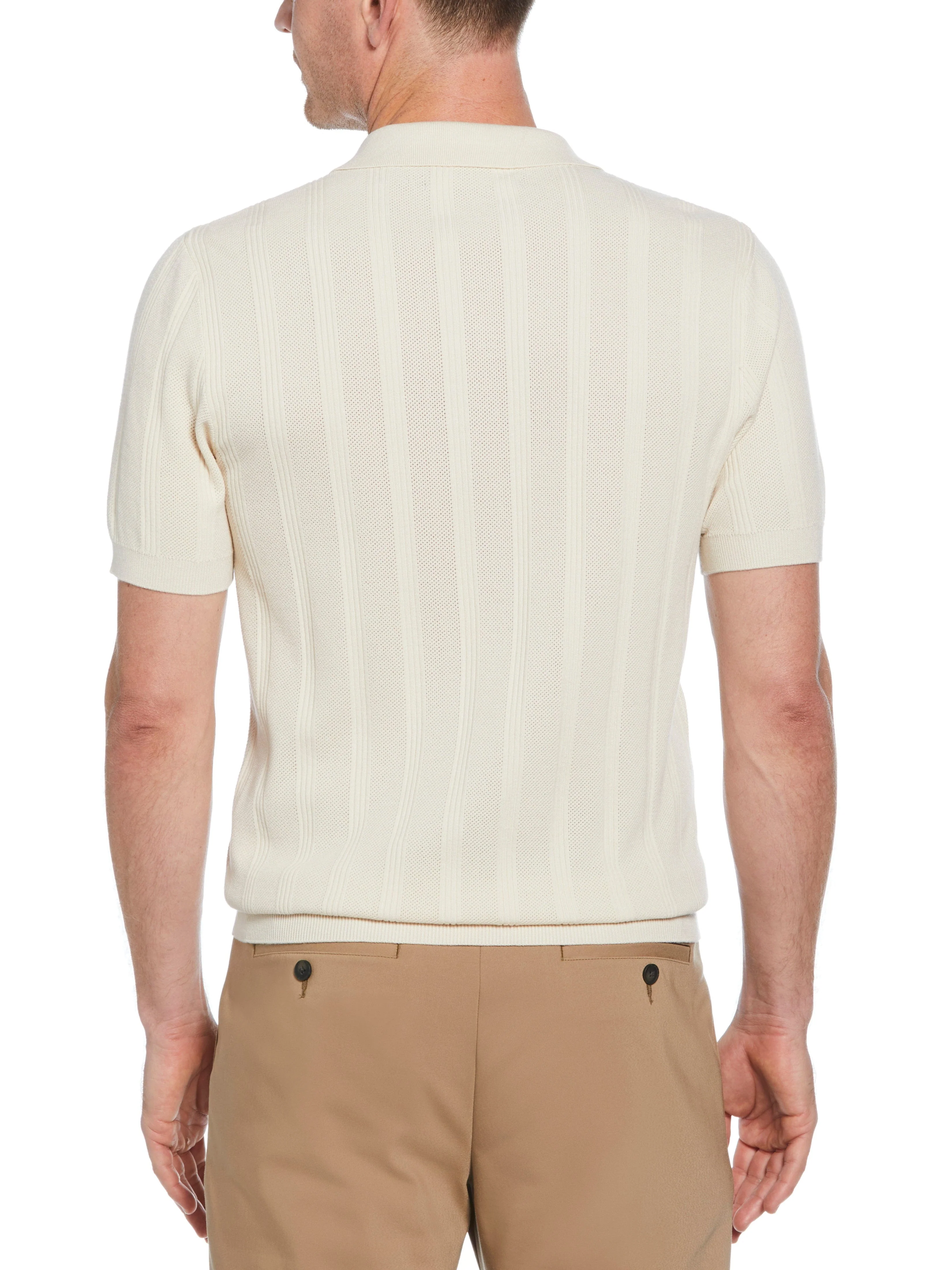 Mesh Stripe Sweater Polo - Image 16