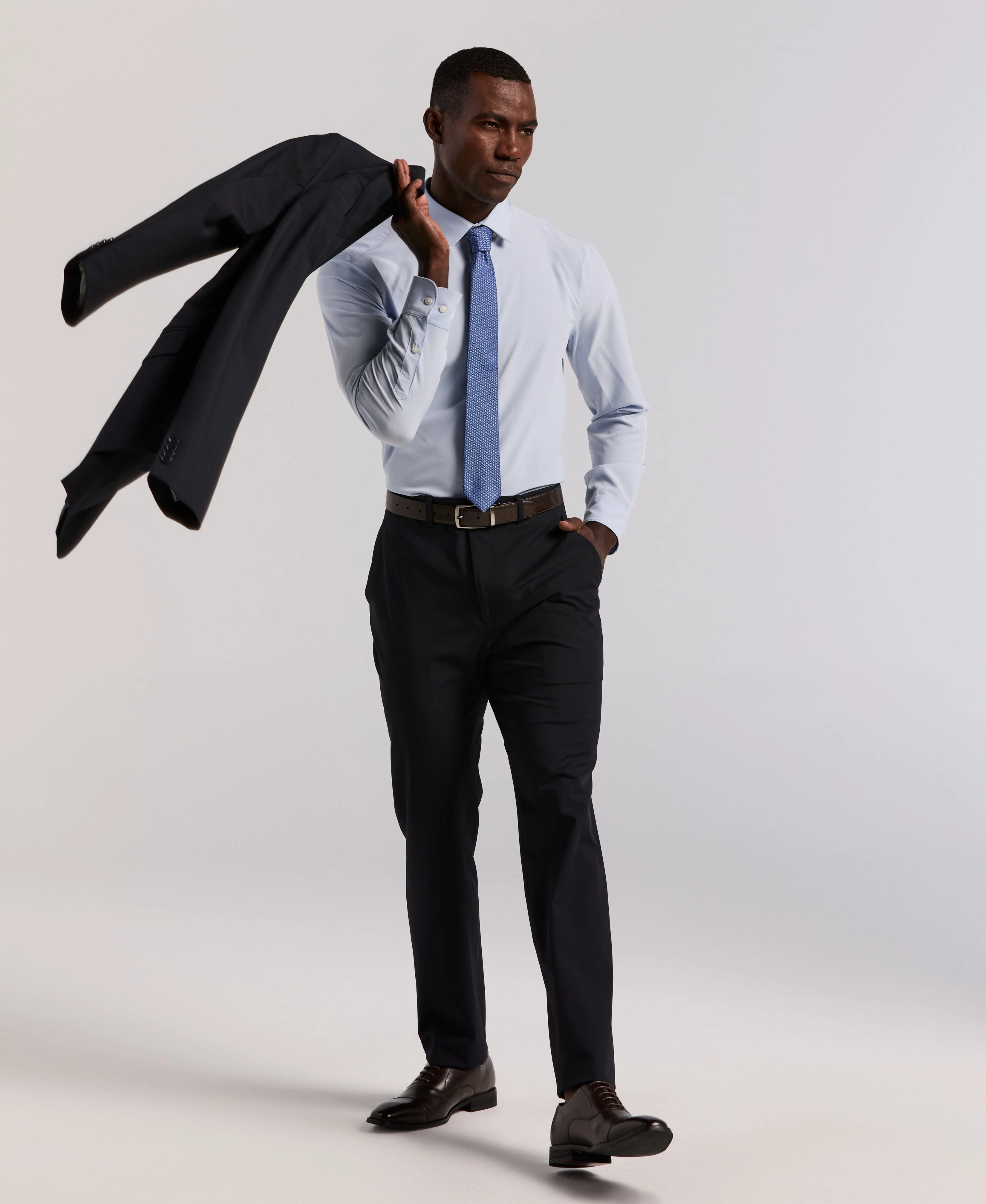 Slim Fit Gabardine Suit Jacket - Image 13