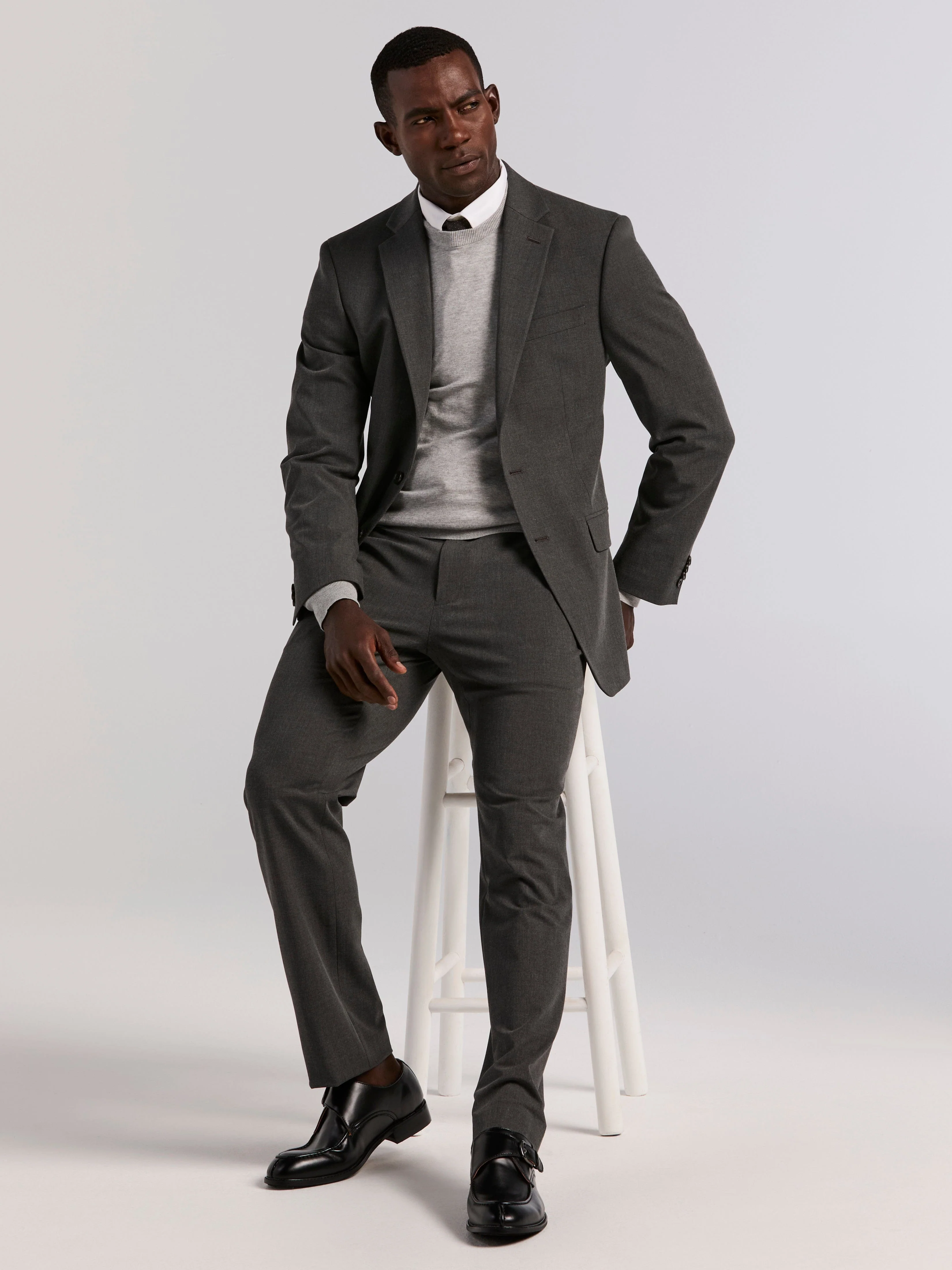 Slim Fit Gabardine Suit Pant - Image 9