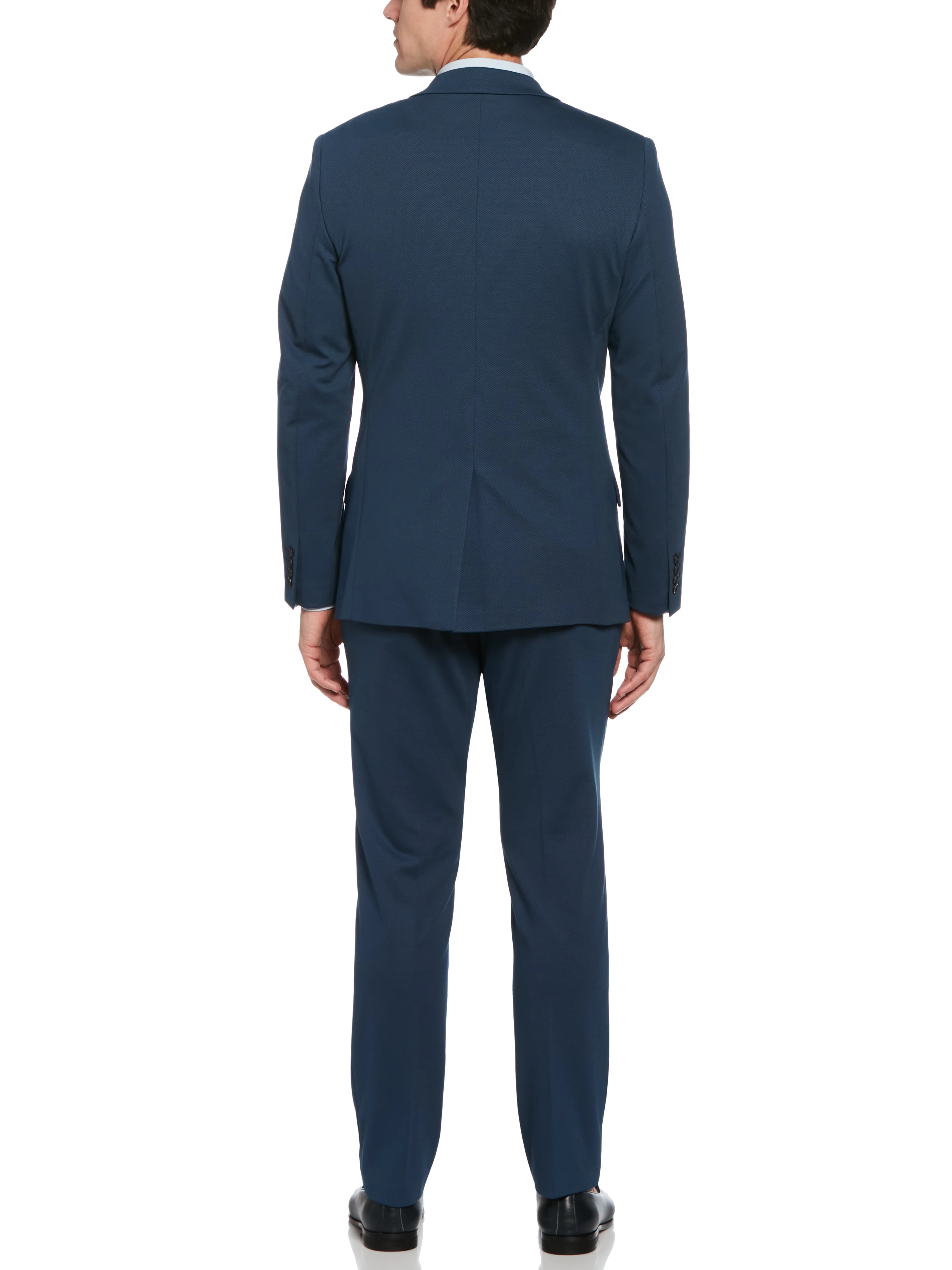 Slim Fit Pindot Stretch Knit Suit Jacket - Image 10