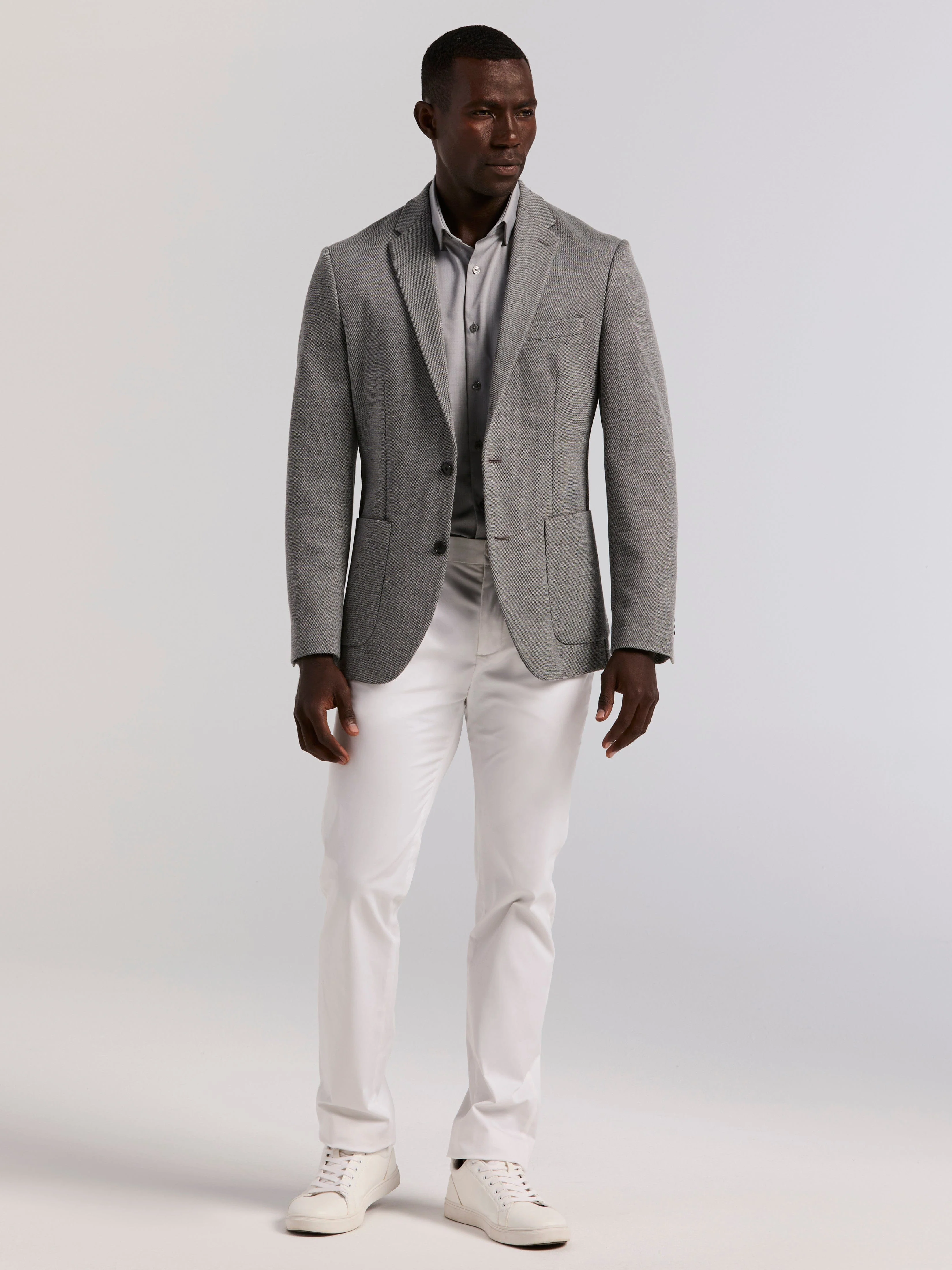 Slim Fit Unlined Textured Sportcoat - Image 5