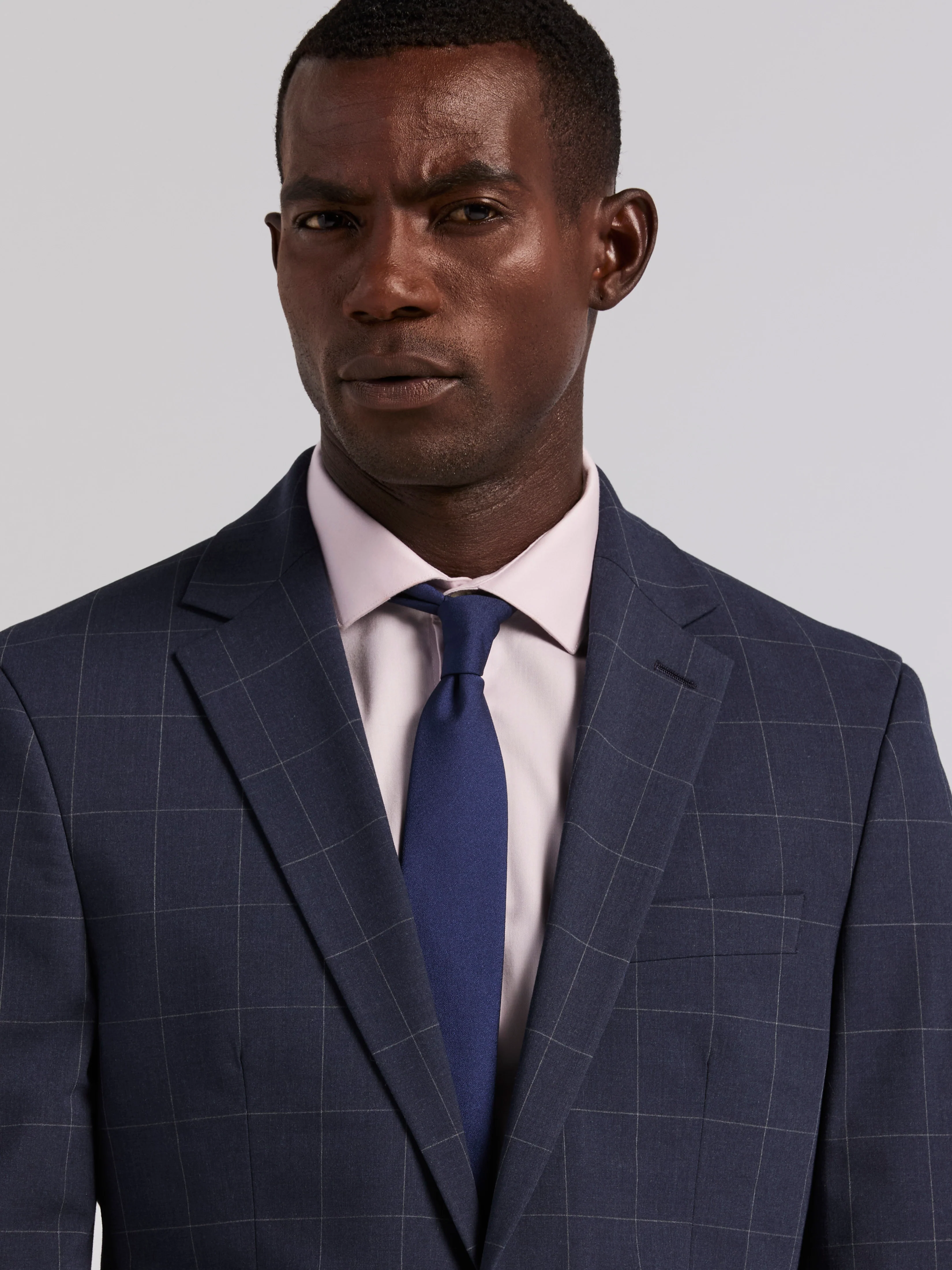 Slim Fit Windowpane Suit Jacket - Image 7