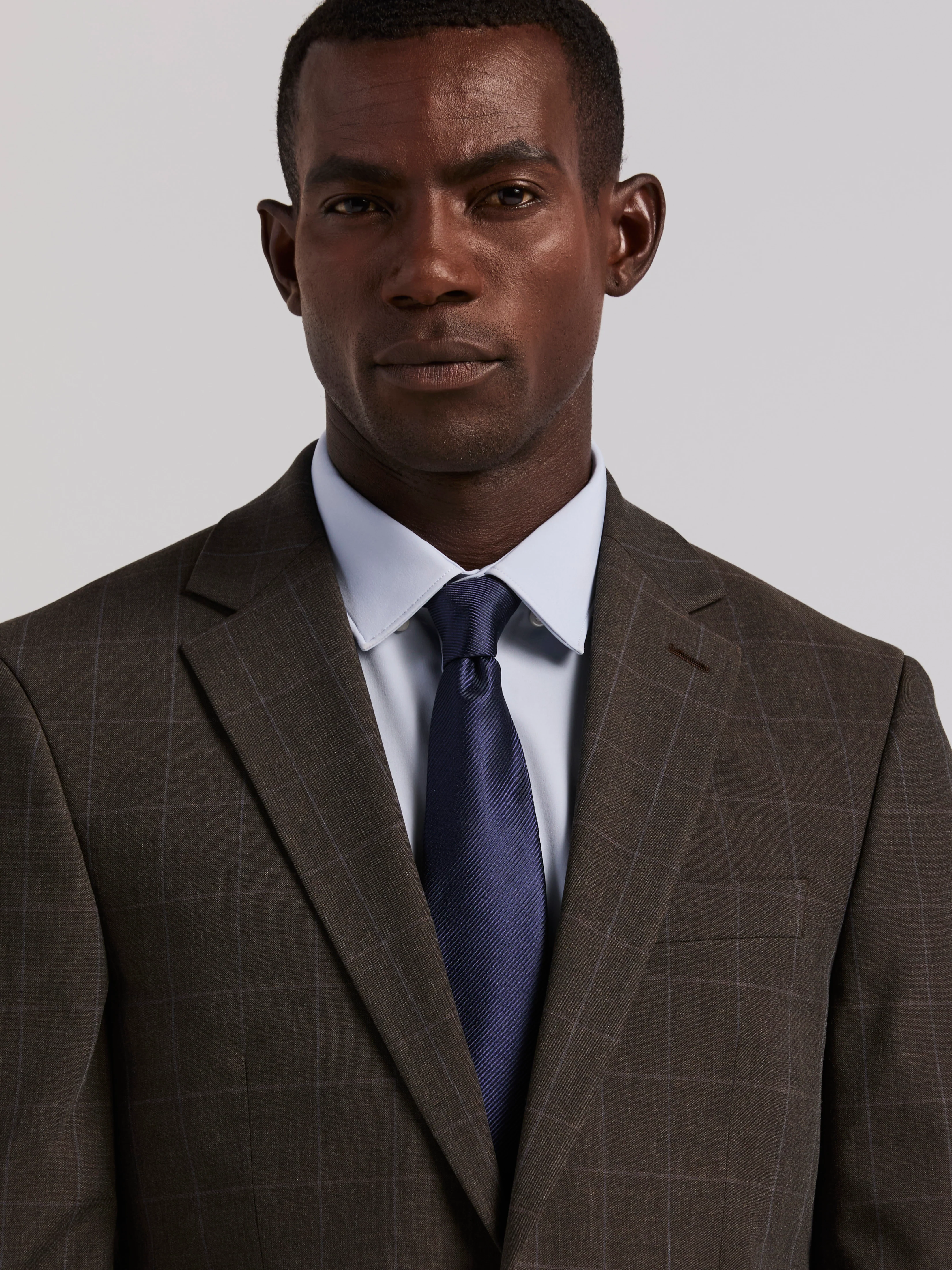 Slim Fit Windowpane Suit Jacket - Image 3